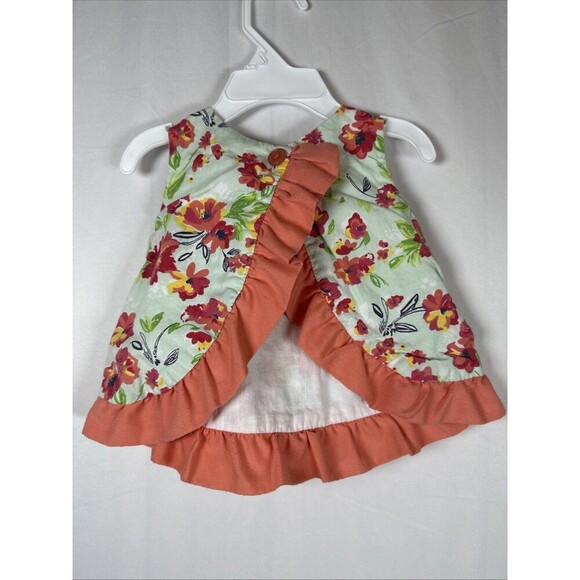 Ruffle Butts Set Tank And Bloomers Size 6-12 M Preowned Floral - Picture 3 of 9